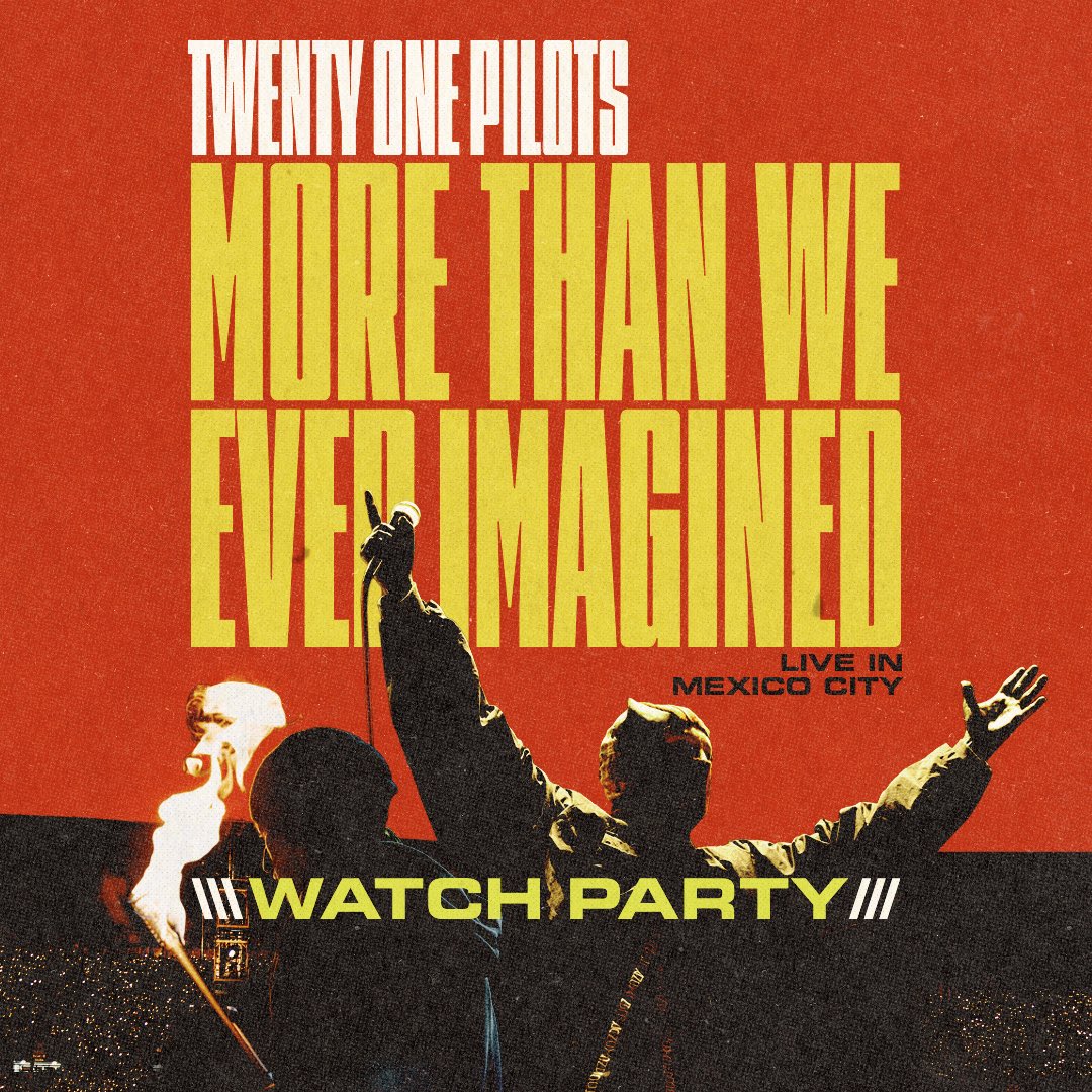 acervopilots's tweet photo. 🚨 twenty one pilots vai realizar uma watch party global de "More Than We Ever Imagined" no dia 8 de agosto, às 16h (BRT).

o acesso custa R$61,19 e inclui:
• exibição do filme
• q&a exclusivo com tyler e josh após a sessão
• acesso ao filme e ao q&a até 22 de agosto

🎟️: https://t.co/DfB7uyvZqg