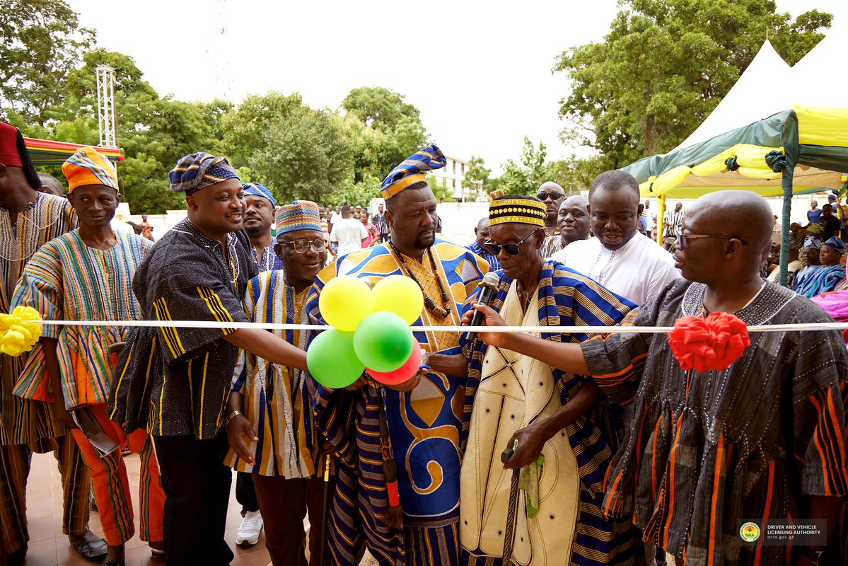 DVLAGhofficial's tweet photo. DVLA Tumu Office commissioned July 15, 2026, to improve access to driver licensing and vehicle services in the Upper West Region.  
#DVLAGhana 
DVLA: Your Safety, Our Concern. https://t.co/e7HbF6j2BS