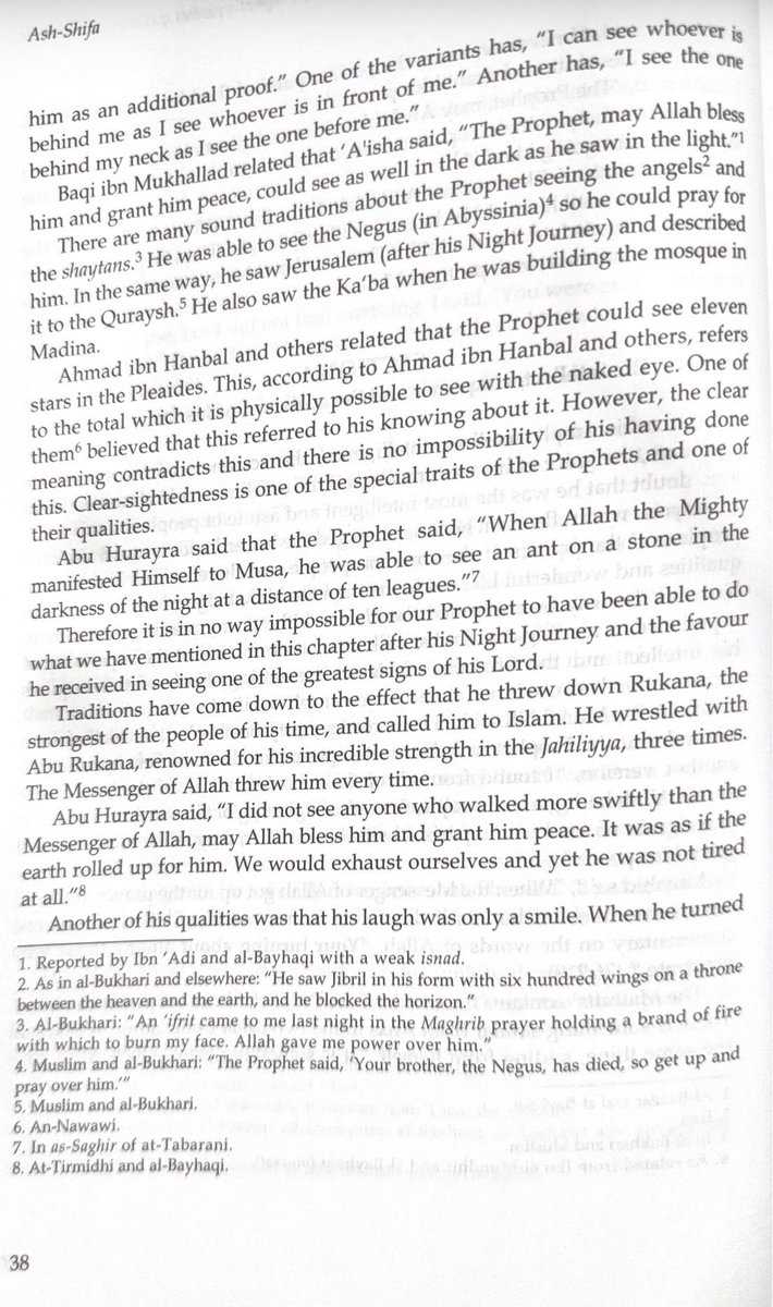 taab_e_sukhan's tweet photo. 7/16/2026

Ash-Shifā | Pages 35–38

These pages highlight the extraordinary qualities Allah granted His Beloved ﷺ: his perfect cleanliness, natural fragrance, and physical purity, alongside his unmatched intellect, wisdom, eloquence, perception, and strength.

Qadi Iyad emphasizes that the Prophet ﷺ combined flawless character with exceptional physical and intellectual gifts. These are signs of Allah’s special favor upon the Seal of the Prophets ﷺ