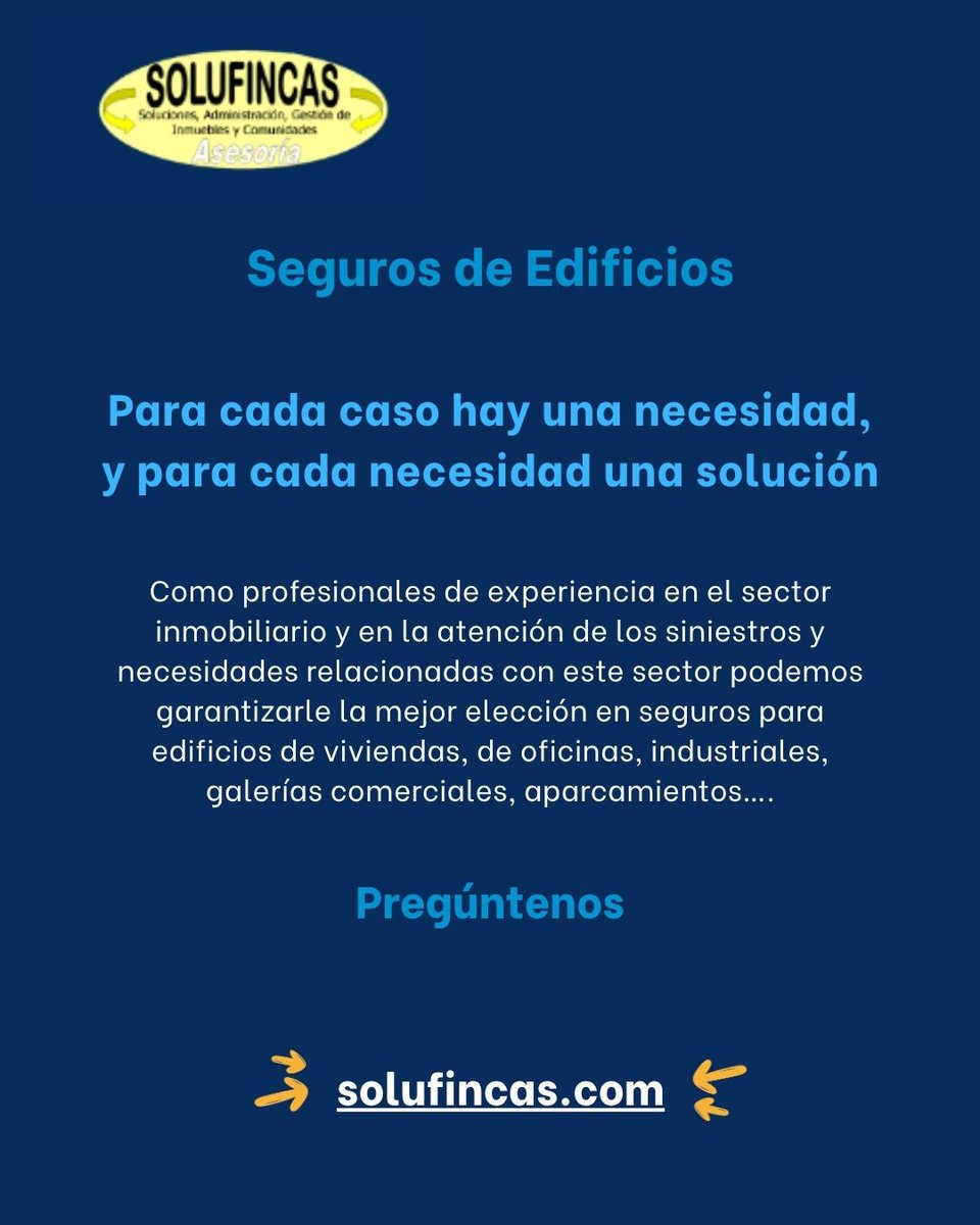 SOLUFINCAS's tweet photo. ¿Tu comunidad está realmente protegida o solo tiene un seguro "porque toca"? 🤔🏢

¿Sabes qué coberturas tiene actualmente el seguro de tu comunidad?

#SeguroDeEdificios #SeguroComunidad #ComunidadDePropietarios #AdministraciónDeFincas #AdministradorDeFincas https://t.co/QopjyDTR26