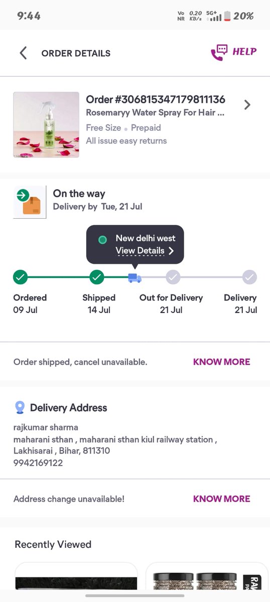 Sharma36838's tweet photo. @meesho_support @X What is it Meesho, it took so many days to arrive. It takes 12 days for your order to arrive? Do prepaid orders also take so much time? Tell me fast https://t.co/UhkXDjDlXX