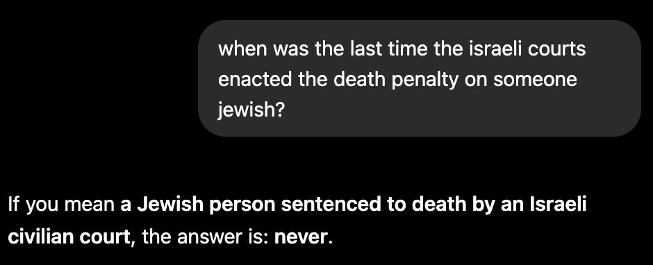 Schizo_Squad's tweet photo. NO jewish person has ever been sentenced to death in israel. jews will move mountains to protect the worst of their kind (epstein). Do you really think they would kill their best (Íosa Críost)? #notjewish https://t.co/n1J6Y61FgL