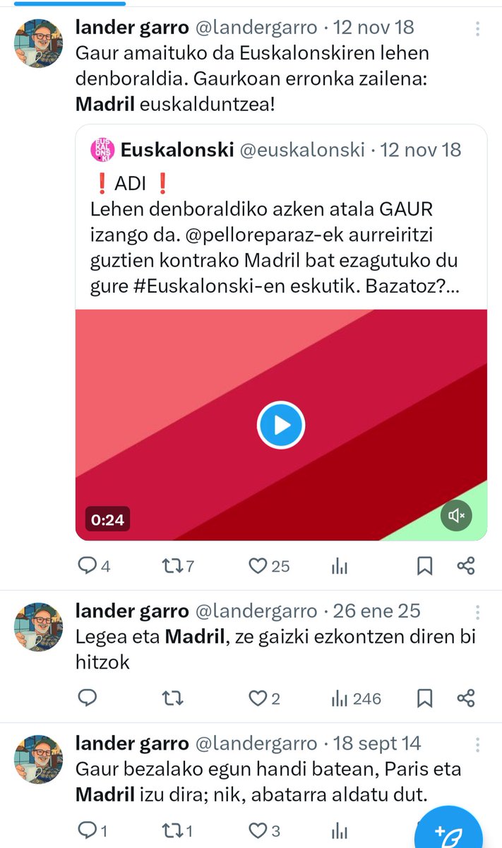 endibiaroyal's tweet photo. @landergarro @adpercal "Madrid" eta ez "Madril". Mesedez zuzendu zure txioak. https://t.co/SzzCGaANzZ