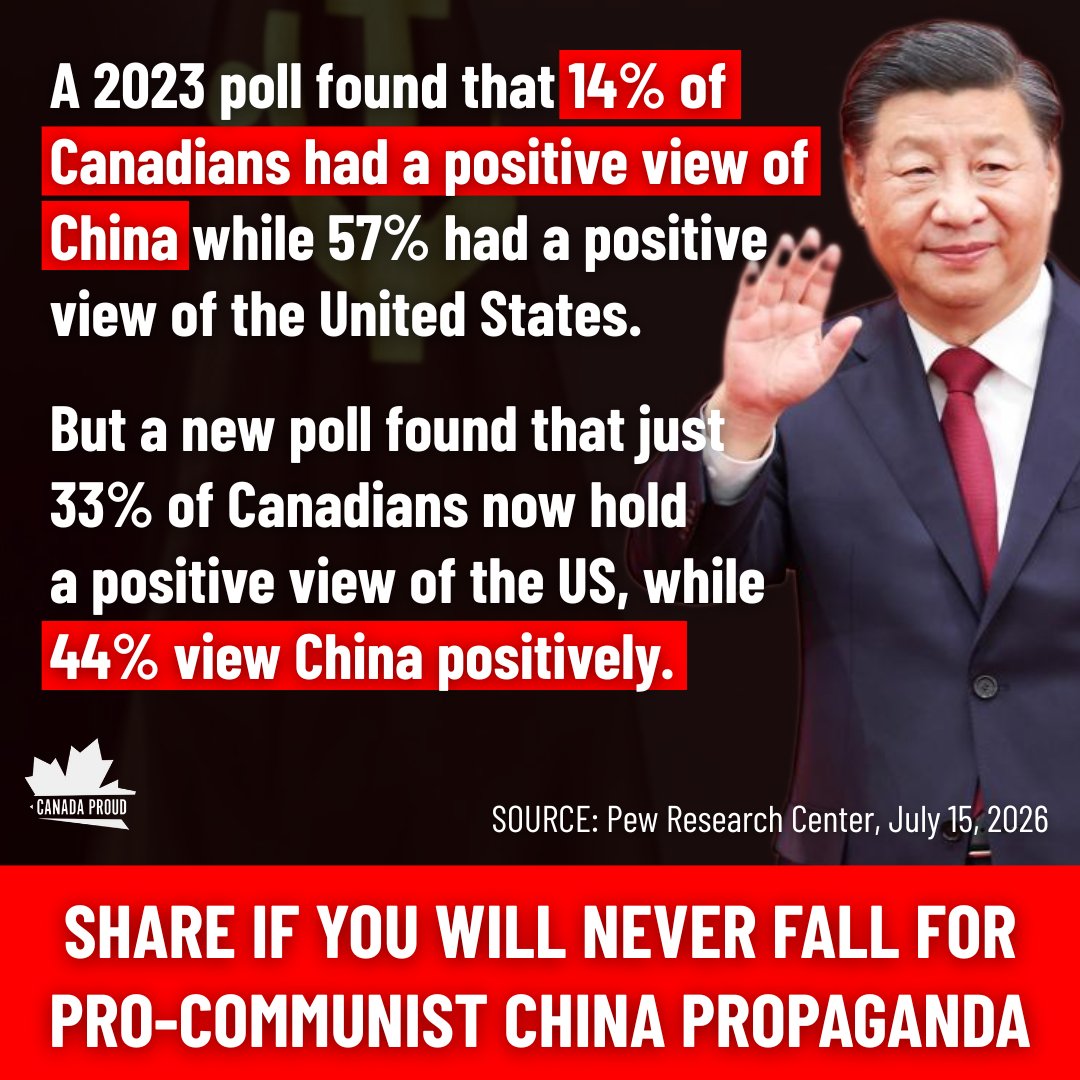 WeAreCanProud's tweet photo. Did people just forget that China kidnapped our citizens, runs a series of undercover police stations across Canada to intimidate our citizens, interferes in our elections, and just recently tried to destroy our canola industry? https://t.co/k7YwqReAk4