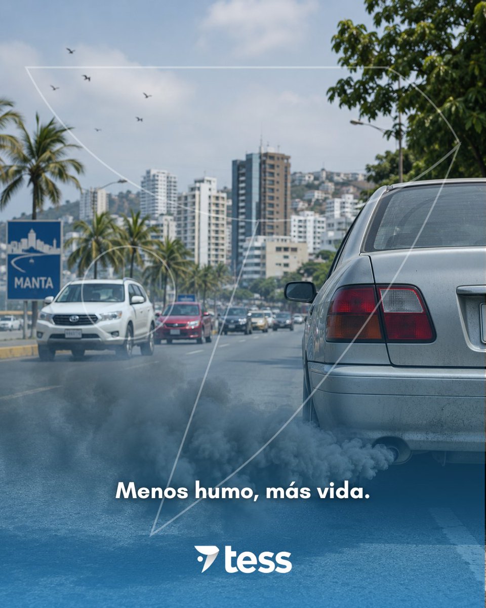 somostess's tweet photo. 🚘💨 El humo de los vehículos afecta la calidad del aire y nuestra salud. Un vehículo en buen estado contamina menos.

#ContaminaciónVehicular #AireLimpio #MovilidadResponsable #SomosTESS #TránsitoManta https://t.co/6T1bpdKpYG