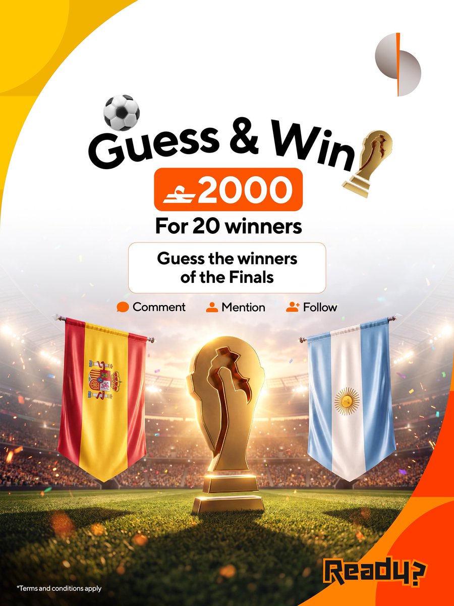 sohar_intl's tweet photo. 🏆⚽ توقّعوا الفريق الفائز في المباراة النهائية!

شارك بتوقعاتك واحصل على فرصة للفوز بجوائز نقدية تصل قيمتها الإجمالية إلى 2,000 ريال عُماني موزعة على 20 فائزاً. 💰✨

للمشاركة:
1) توقّع الفريق الفائز في المباراة النهائية واكتب توقعاتك في التعليقات 👇
2) تابع صفحاتنا على وسائل التواصل الاجتماعي 📲
3) منشن صديقك للمشاركة في التحدي 🤝

للاطلاع على الشروط والأحكام، يرجى زيارة https://t.co/PrS0TGEIge

🏆⚽ Guess the winner of the Final match!

Share your match predictions and get a chance to win cash prizes totaling OMR 2,000, distributed among 20 winners.

To Participate:
1) Guess the winner of the Final match in the comments below 👇
2) Follow our social media pages 📲
3) Mention a friend to join the challenge 🤝

To view terms and conditions, please visit https://t.co/b4YTbPoday