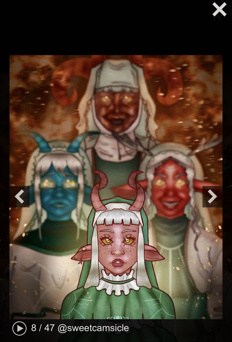 sweetcamsicle's tweet photo. holy smokes! i’m on the critical role fanart gallery THREE TIMES this week!!! https://t.co/0KXLgb3tQu