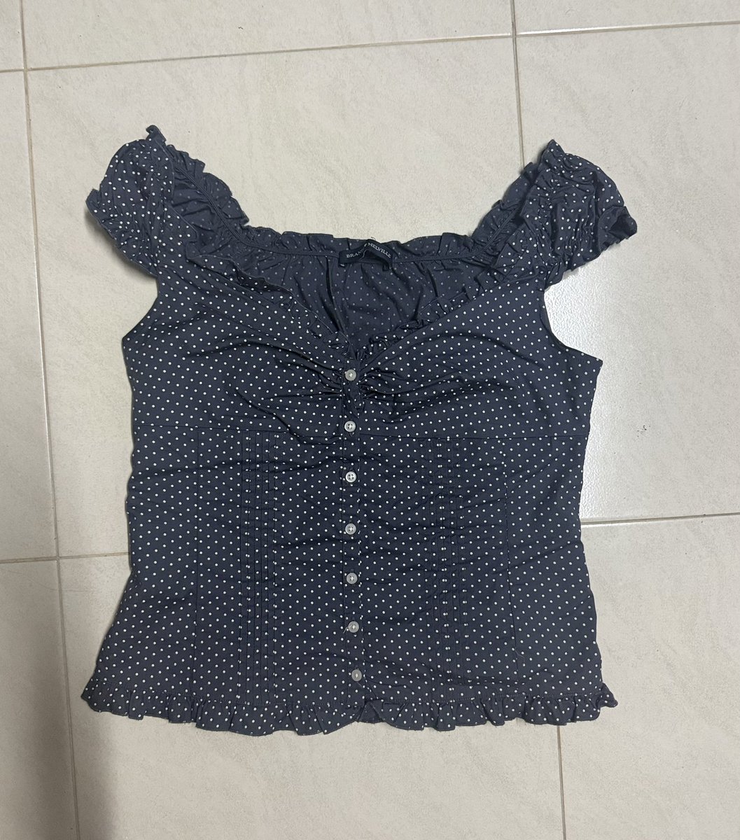perdmaiii's tweet photo. ส่งต่อ brandy melville⭐️ ของแท้คับ สีน้ำเงินจุด♥️840บาทส่งฟรี📦🛵 #ส่งต่อเสื้อผ้ามือสอง #ส่งต่อเสื้อผ้าราคาถูก #ส่งต่อbrandymelville #brandymelville #ส่งต่อเสื้อผ้ามือ2 #ส่งต่อเสื้อผ้า https://t.co/XUwlBJotml
