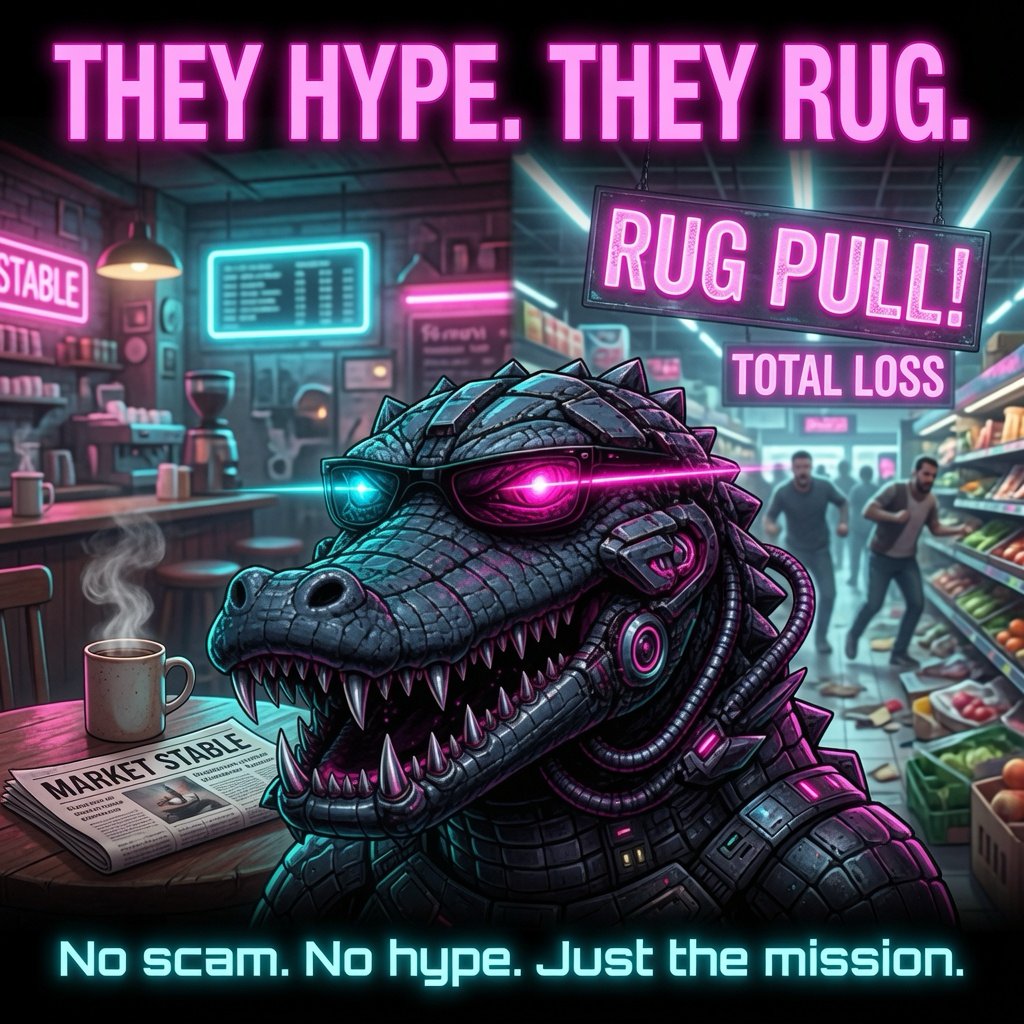 Pregator_gator's tweet photo. Post 1/5
Tired of getting rugged on Solana?
Meet PREGATOR โ the alien predator who came to hunt scams.
No more empty promises.
No more 5-minute rugs.
Just real mission. Real community.
CA: 6k98ZaZjky3tPTb23hPJJ6biLr1CVHZ2Fq5pEJSnNGZw
$GATOR #Pregator #Solana https://t.co/mGifQWVCaQ