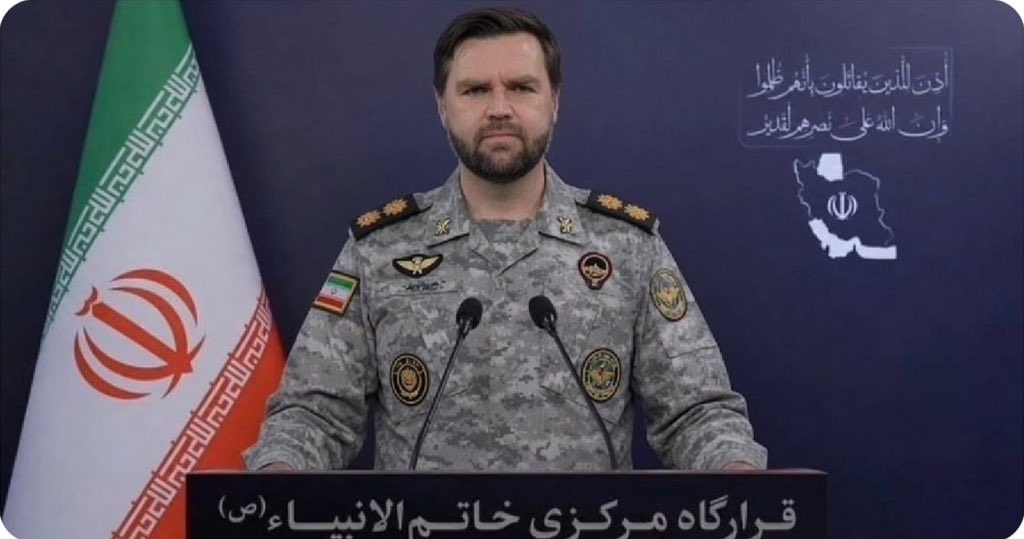 tweetbywilliam's tweet photo. Meet the IRGC’s brand new official mouthpiece.

@JDVance https://t.co/Yi8fijxPPq