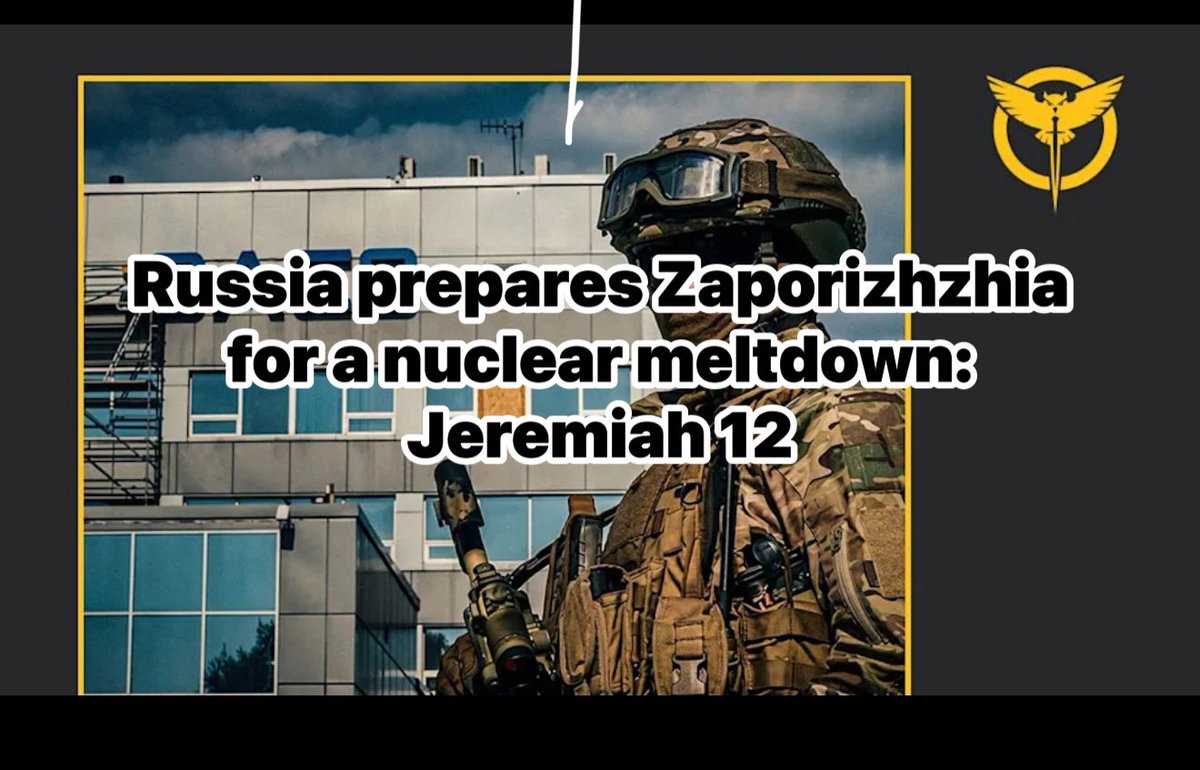 andrewprophet's tweet photo. Russia prepares Zaporizhzhia for a nuclear meltdown: Jeremiah 12

https://t.co/Mr9RfwWJB0 https://t.co/qavsjOEyfT