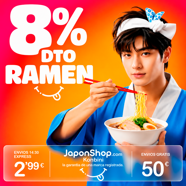 JaponShop's tweet photo. 🍜🔥 ¡8% DTO EN TODO EL RAMEN!
Solo por tiempo limitado en https://t.co/ysEVwphtys.
🍜 Ramen japonés y coreano
🥢 Tonkotsu, Shoyu, Miso, Kimchi, Carbonara y mucho más
🚚 Envío Express 14:30 desde 2,99 €
📦 Envío gratis desde 50 €
⏳ ¡No dejes escapar la promoción! https://t.co/6cNu0bkLvz