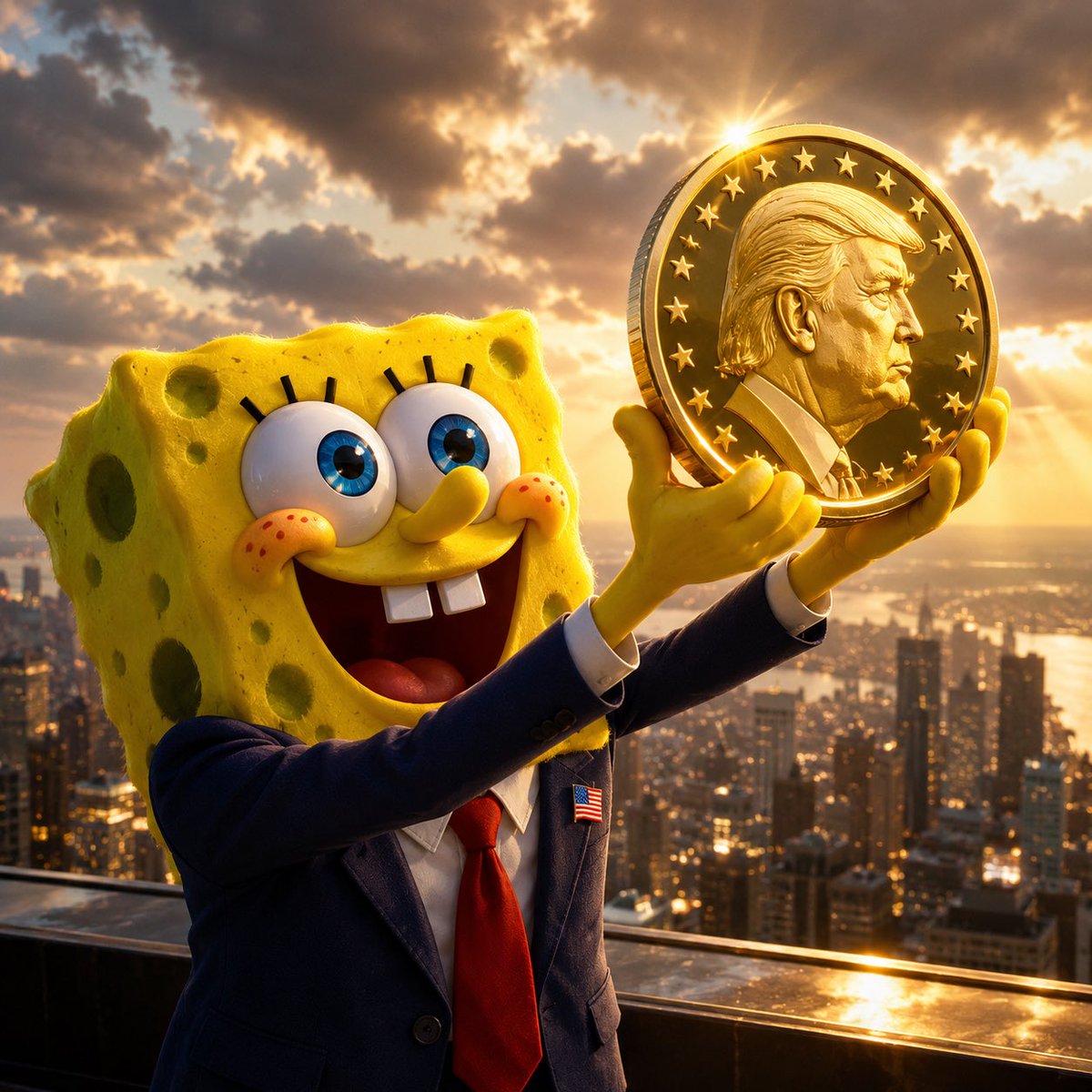 gtr63ss's tweet photo. The sponge knows something we don’t. 👀🪙 🚀

$TrumpCoin https://t.co/Bmtm6pZzrb