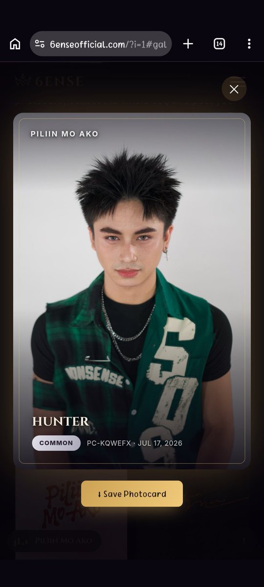 axisphere's tweet photo. 2/30 PC collected @6ENSEofficial ☝🏻

🔗 : https://t.co/j5moZmGOpI 

PMA Hunter! 💚

#6ENSE #6ENSE_Hunter https://t.co/e688SyBcni