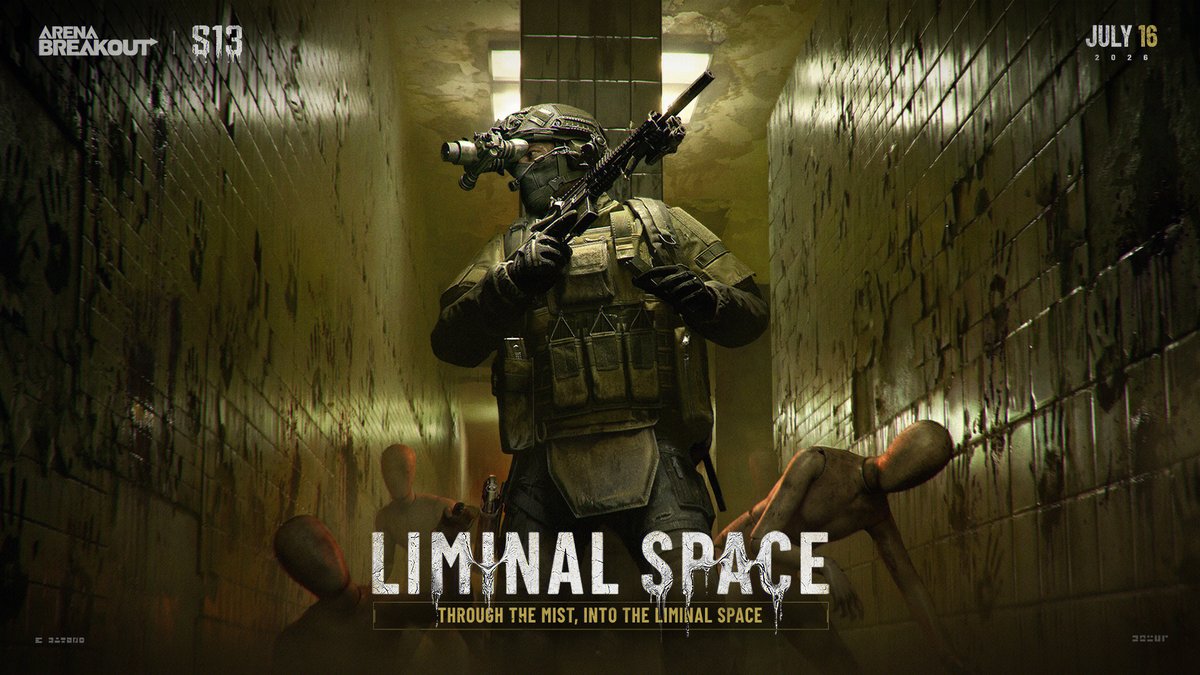 Arena__Breakout's tweet photo. SEASON 13 #LIMINALSPACE is NOW LIVE!

Explore Mystic Fog Valley, experience new modes, and claim free anniversary rewards.

PLAY NOW: https://t.co/6N70UNnTFi
#ArenaBreakoutS13 #ThroughTheMist https://t.co/h2Xsx8YMB4