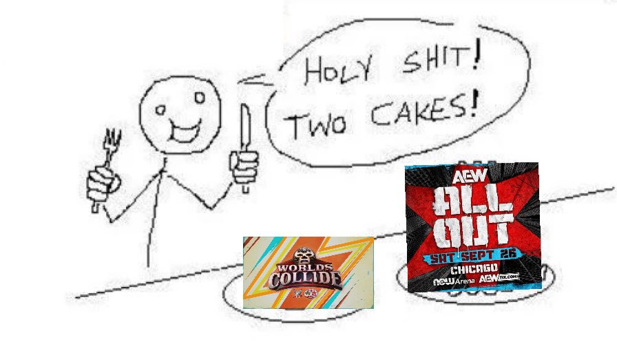 SpongeBobFanAlt's tweet photo. @WrestleOps AEW fans: I enjoy the real professional wrestling on the latter.

Fans who enjoy both companies: https://t.co/SmXUdzmj5v