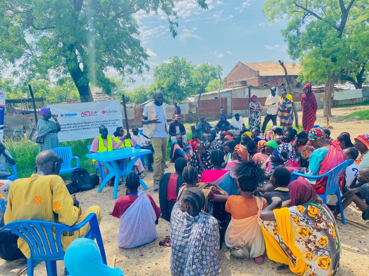 ACRA_SouthSudan's tweet photo. 📍 Malakal, Upper Nile State 🇸🇸

Beneficiary registration for the NORAD Project is now underway in Malakal.

With the support of the Beneficiary Selection Committees and RRC representatives, 180 households were registered using KoboCollect on the first day. Registration will continue across Central and Eastern Payams.

Together, we are laying the foundation for transparent and accountable project implementation.

With thanks to @CAFOD and @trocaire in partnership (CTP) and @iamCARITAS for their support.