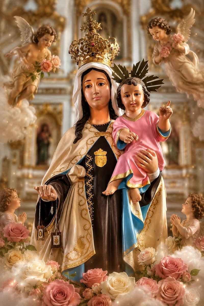 PptuoS's tweet photo. Nuestra Señora del Carmen, Madre y Reina, cúbrenos con tu santo escapulario y condúcenos siempre hacia tu Hijo Jesucristo. ¡Ruega por nosotros! https://t.co/MCBYCtvWQ4