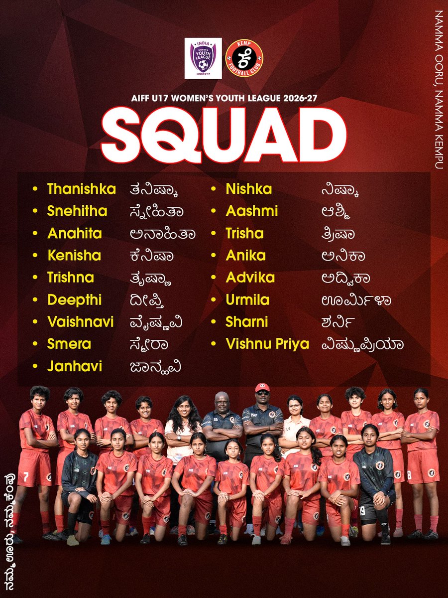 indiafemmefooty's tweet photo. #AIFFU17WomensYL2026_27 #Season1 #IndianFootball  #KarnatakaTeams #RootsFC #KickstartFC #KempFC @Kickstart_fc  @KempFCBLR  @roots_football https://t.co/jWotgO5e7E