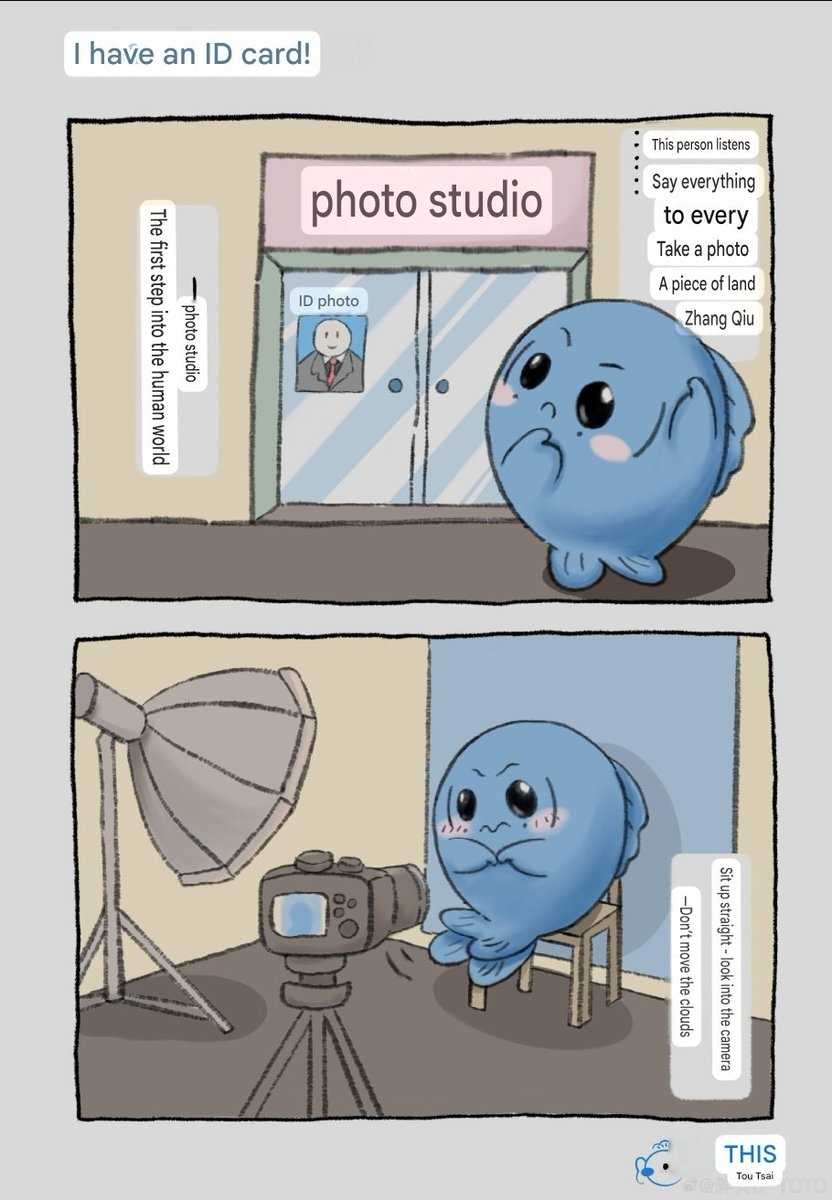 hanninnn10's tweet photo. 胖头仔-TOTO Webio Update 

My first step into the human world: a photo studio 📸 I heard everyone 🌏 needs a photo like this 🐟 The moment the flash goes off—the cutest smile appears! 😆

https://t.co/Jt83RFmYeq

#FatHeadTOTO #FatHeadsObservationDiary https://t.co/EsTPdJhWvK