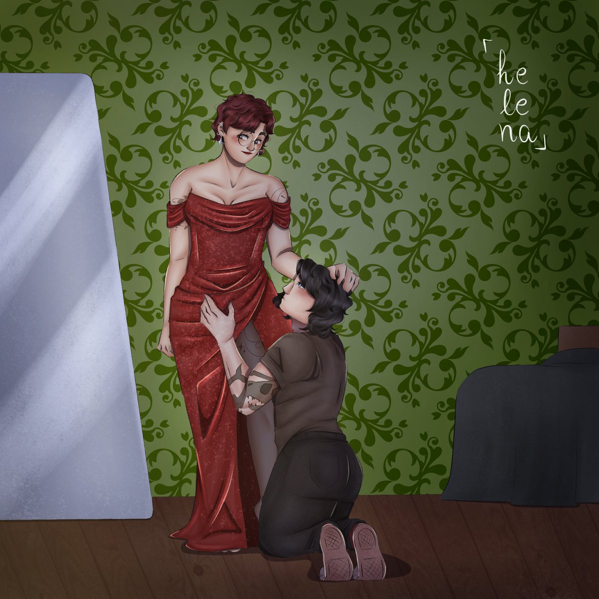 helenabruncaart's tweet photo. Eu adoro quando fanfics bem escritas me inspiram a ilustrar cenas belíssimas | @doguinhostudios #entrelaçoseamassos https://t.co/vKDfnUr3kg
