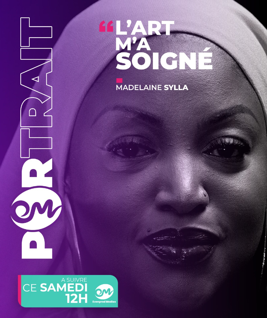 EvenProdMedia's tweet photo. 🎭 PORTRAIT — Épisode 3
« L'art m'a soigné. » Madelaine Sylla (Zeynab dans la série TAKKEMA) se livre sans filtre.
📅 Ce samedi, 12h sur YouTube
👉 https://t.co/28GtQxU24q
#Portrait #Evenprod #MadelaineSylla #Takkema #Senegal https://t.co/E5N93mUDL2