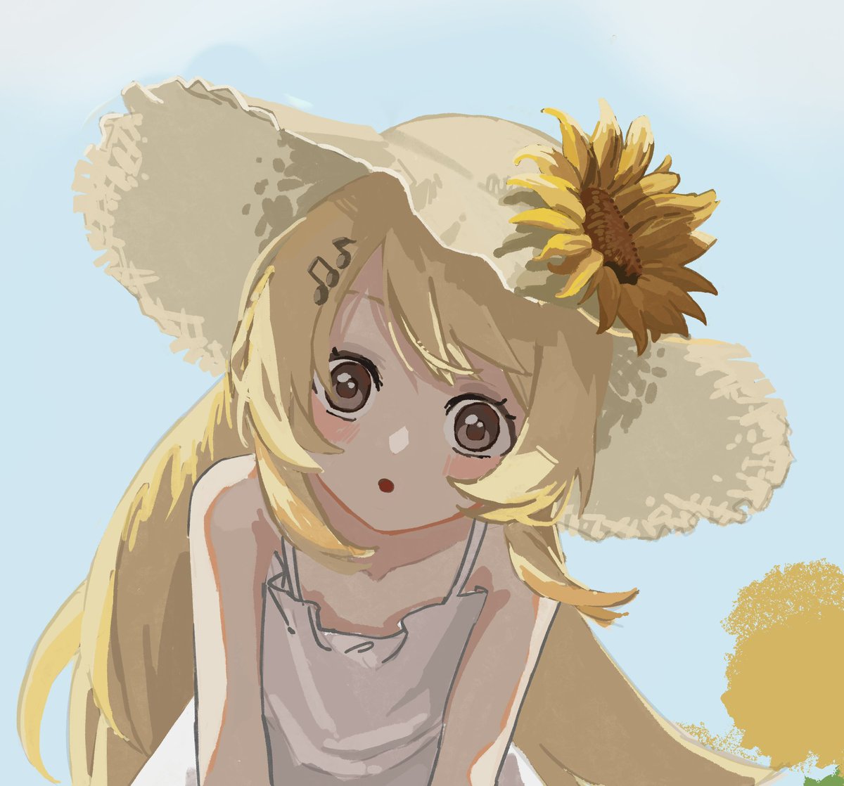 nichi714's tweet photo. ひまわりを落書きしていた https://t.co/8OJJzUHVsh
