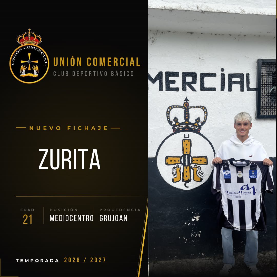 UComercialCDB's tweet photo. ⚪️⚫️ FICHAJE💥: ZURITA 

Por gentileza de El Mirador de Bendones os presentamos un nuevo fichaje. Procedente del Grujoan el centrocampista está listo para darlo todo en La Isla con los colores del @UComercialCDB 🥳

¡Gracias Zurita! ¡Bienvenido! https://t.co/kpO712ba7X