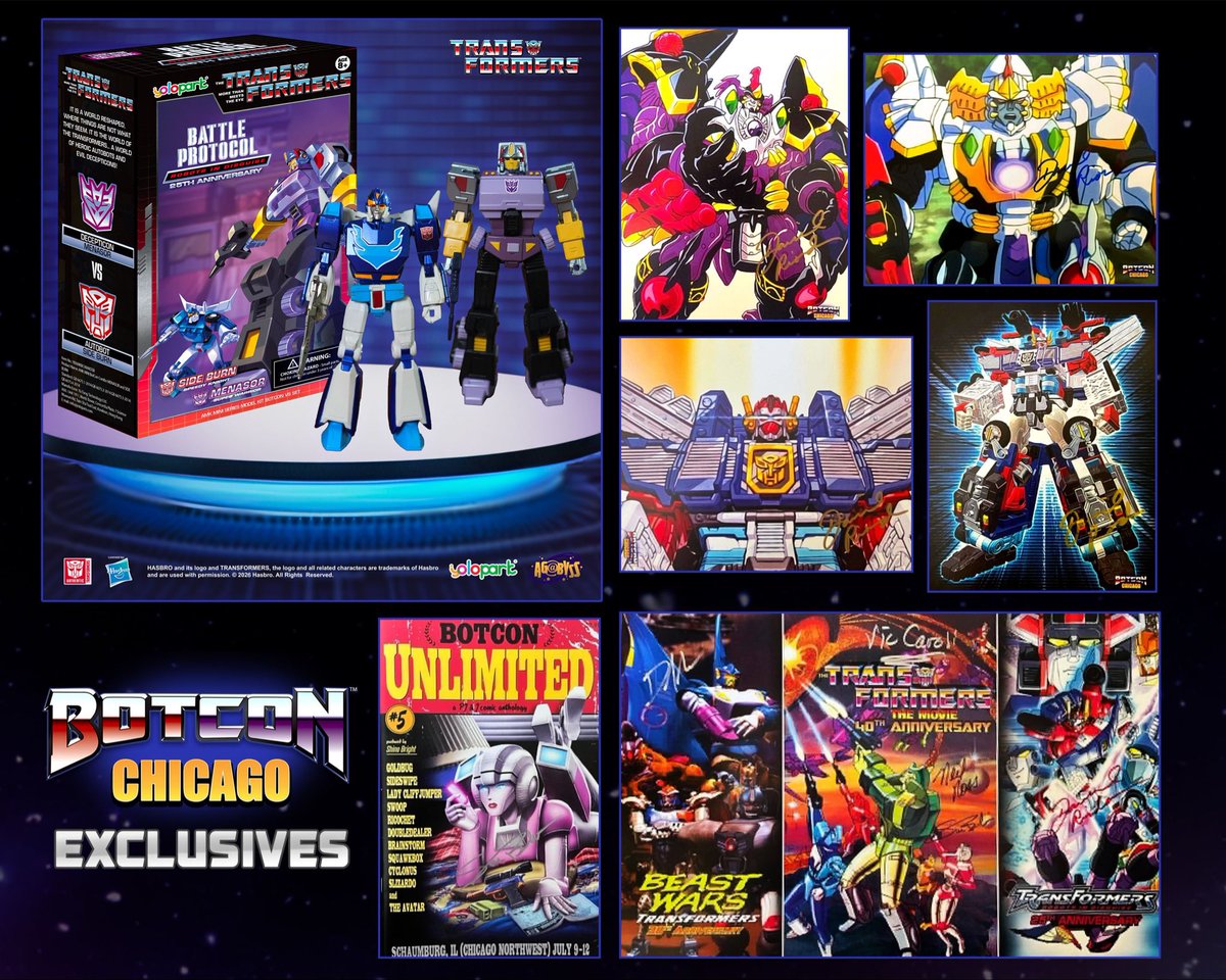 BotCon's tweet photo. BotCon Chicago Non-Attending Pre-orders are now LIVE. Some items are as limited as only 5 available so DO NOT WAIT! ￼ Get your order in now and be a part of the biggest BotCon in over 10 years!

https://t.co/ryGVIjKam1

https://t.co/2sqnpUABhl

https://t.co/V1RMynGLzU https://t.co/JCT1a3cAOa