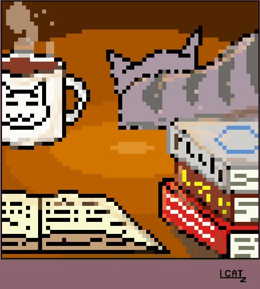 LZCatGame's tweet photo. Daily 30-min pixel art: Day 1 Sleeping cat
#pixelart #CatsLovers #digitalart #relax https://t.co/6y0I1o3EbE