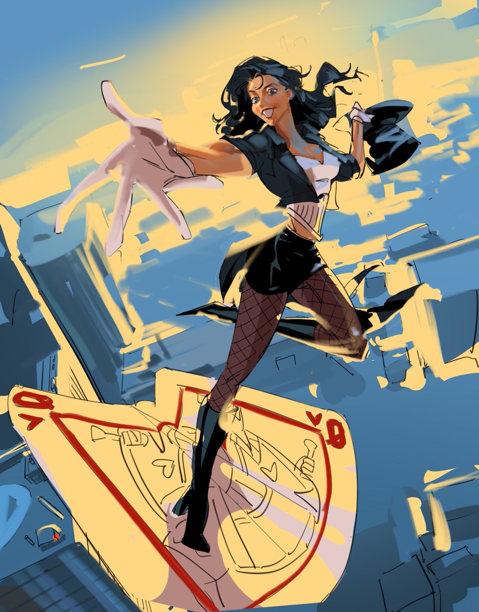 Dangwl1's tweet photo. #zatanna wip 
#dccomics #dc https://t.co/CIvpeVLTtf