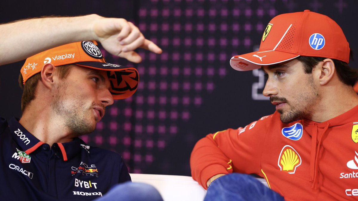 SCUDERIAFEMBOY's tweet photo. charles about max: “i’d like to race against max right up to the final corner. our relationship has evolved a lot over the years. i was convinced he was a bad person, and he thought exactly the same thing about me. but today, things have changed.”

[sky italia/via @CL16_inside] https://t.co/tVmL8P4b6k