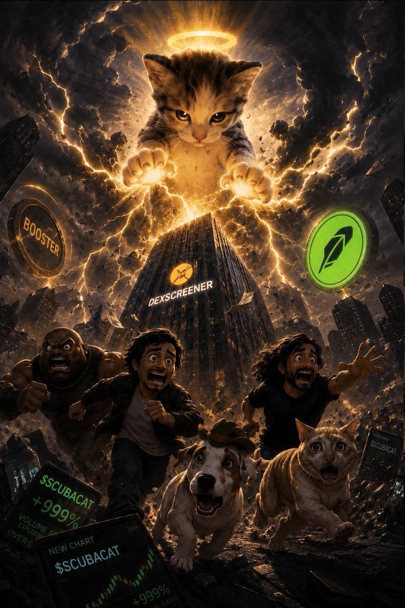 RHscubacat's tweet photo. scuba takeover has begun. 🐱🌊
30 BOOSTS secured ✅
DexScreener has been updated ✅
ScubaCat isn't here to compete... it's here to take over 🐈🐈🐈🐈🐈‍⬛🐈‍⬛🐈‍⬛🐈‍⬛ https://t.co/ZGd4qC2R8h