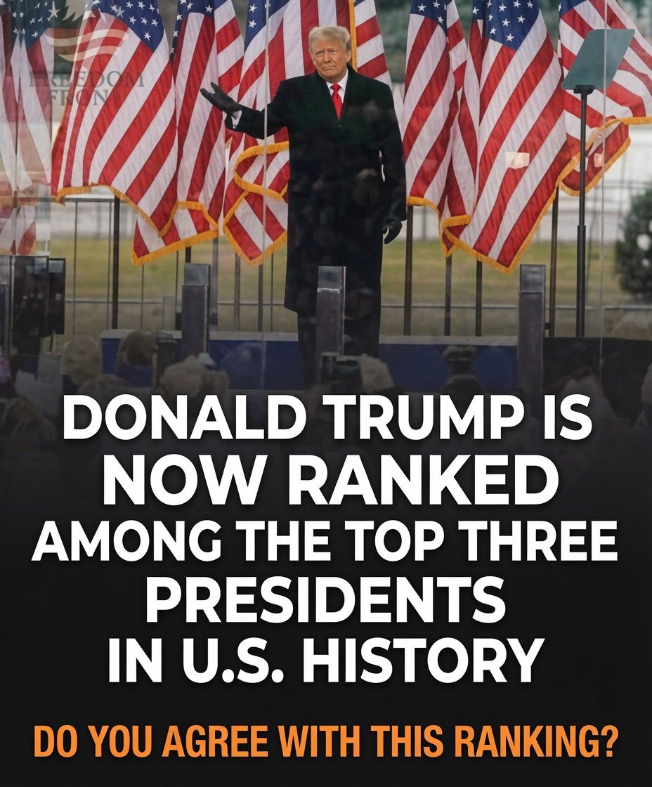 AdamtrendHQ's tweet photo. 🇺🇸 New rankings have placed Donald Trump among the Top 3 U.S. Presidents of all time.

Do you believe he truly deserves to be in the Top 3?

A) Yes
B) No 

Vote below 👇 and drop your reasoning in the replies https://t.co/wljUzZD4iW