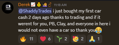 ShaddyTrades's tweet photo. This morning we waited, let the setup come to us, and when everything aligned, we took IWM puts.

The result? 190%.

Seeing the New Age team cash in together never gets old. Watching people execute the plan with confidence is far more rewarding than the percentage itself.

You don't need to catch every move. You just need the discipline to wait for the right one.

Patience pays. Today it paid 190%. 📉💙