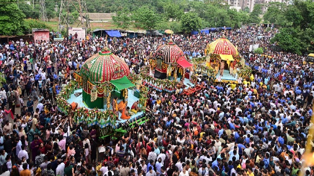 kalingatv's tweet photo. Ratha Yatra celebrated at Shri Banikhetra in KISS
#RathaYatra 
#KISS
#kalingatv 
https://t.co/aO6I6SLQ4A https://t.co/72I6kzegBc