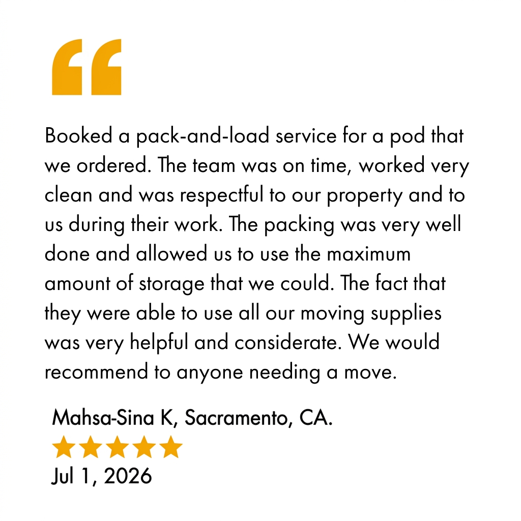 TmtSacramento's tweet photo. ⭐⭐⭐⭐⭐

“On time, careful, and the whole move felt easy.”

Book your Sacramento move!! https://t.co/DBAnbblfPn