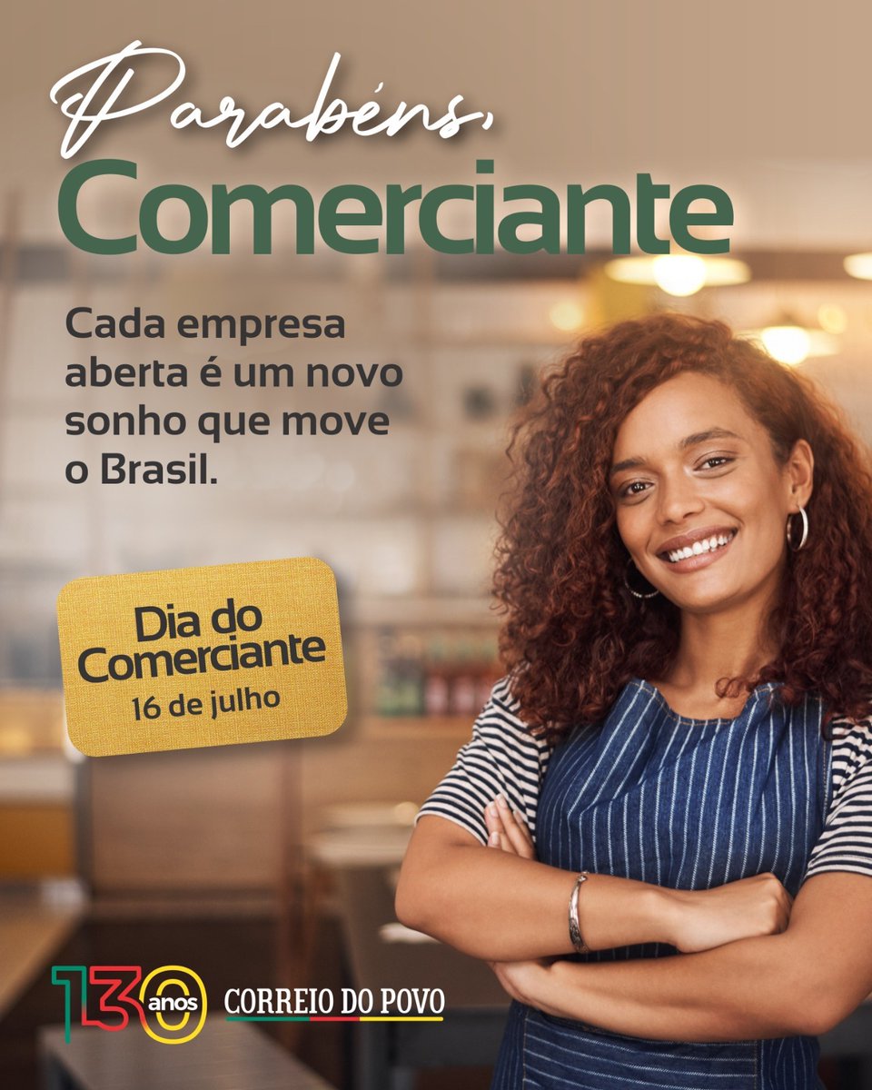 correio_dopovo's tweet photo. Hoje celebramos quem movimenta a economia, gera oportunidades e faz a diferença no dia a dia de milhões de pessoas. 💙

Neste Dia do Comerciante, homenageamos todos aqueles que, com dedicação, empreendedorismo e muito trabalho, transformam sonhos em realidade e impulsionam o desenvolvimento das cidades.

Parabéns a todos os comerciantes! 👏🛍️