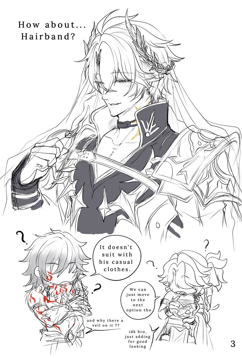 jyushinari_1405's tweet photo. Jewelry #MyPhai 

3/?

Idk bro. Im too lazy so just 3 page rough sketchs first😇🫡 Note: oc just a friend no romance line between MP. MP is only romantic relationship in this short story. https://t.co/8ZMkDSngaz
