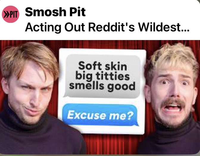 meatballnews93's tweet photo. Time to see what Reddit has to say 😅
Angela Giarratana is featured in Smosh Pit’s new YouTube video!
#angelagiarratana #chansemccrary #courtneymiller #tommybowe #shaynetopp #eligonzalez #smosh #smoshpit #youtube #smoshpittheater
https://t.co/K7qaw78i4f https://t.co/AJO5KGOoFy