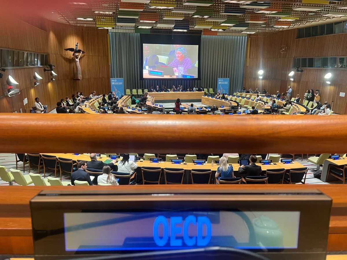 schaal_andreas's tweet photo. At the UN #HLPF, I highlighted how stronger regional partnerships, connectivity &amp; corridors for CRMs can advance growth &amp; development in Africa. 

Also great to meet Amb @CherdchaiC &amp; DPR Garcia II &amp; discuss priorities incl Thailand's OECD path &amp; the OECD-Philippines Action Plan. https://t.co/oV8vLDr8t1