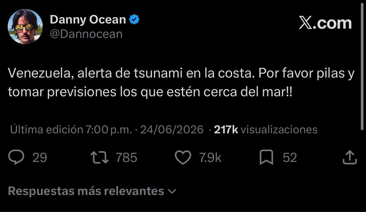 RoiLopezRivas's tweet photo. 🇻🇪 Ahora NADIE habló de una alerta de Tsunami el #24jun. Algunas pruebas: https://t.co/nP40Bti3Uq