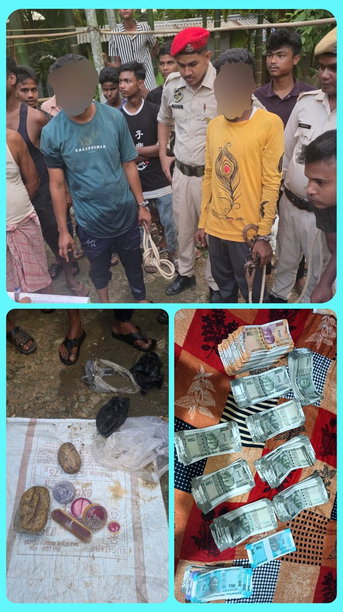 Goalpara_Police's tweet photo. Goalpara Police led by CDSP GLP West and OC Krishnai PS swiftly detected a major theft case and apprehended 2 accused. Acting on their disclosure, Rs. 9,02,850/- in cash along with stolen gold &amp; silver ornaments were recovered.

@CMOfficeAssam
@assampolice
@HardiSpeaks https://t.co/2j0UIo3yeA