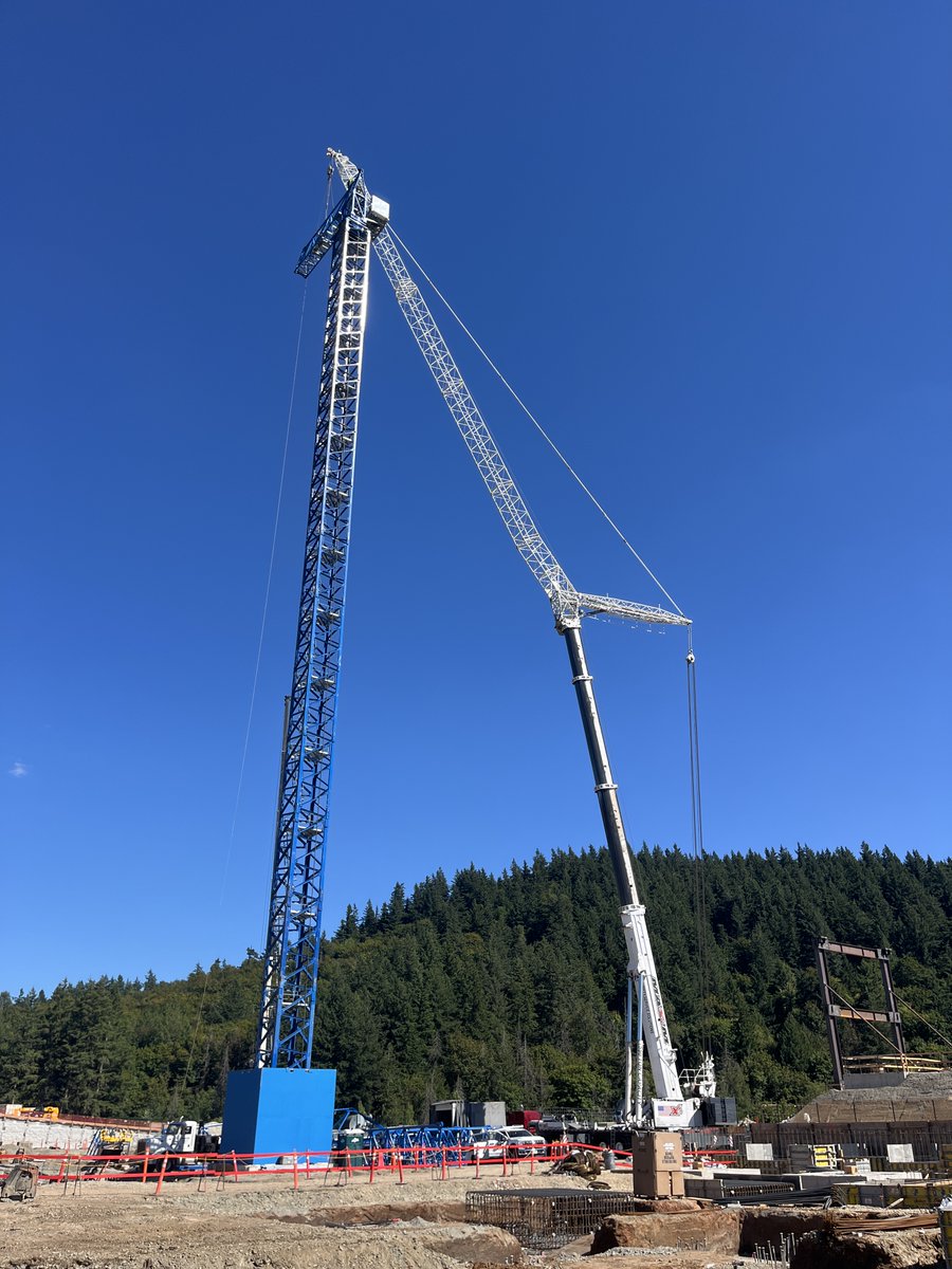 KentEngineer's tweet photo. Kent Crane completed a crane inspection for Andersen Construction during the erection of heavy-duty Linden Comansa 21LC 550 tower cranes in Clackamas, Oregon.

https://t.co/N2S0g3Tlwt

#craneinspector #craneinspections #seattle #bellevue #tacoma #kentcrane https://t.co/HGmsSdoLrP
