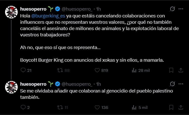 javioliveira's tweet photo. #ÚLTIMAHORA | Tras haber logrado que Burger King se ponga de su lado, ahora los aliades exigen al gigante un par de cosas más o continuarán con el boicot:

🗣️ “Que hagan las hamburguesas sin carne y que suban los sueldos a sus trabajadores.” https://t.co/Hq7BwxSsEF