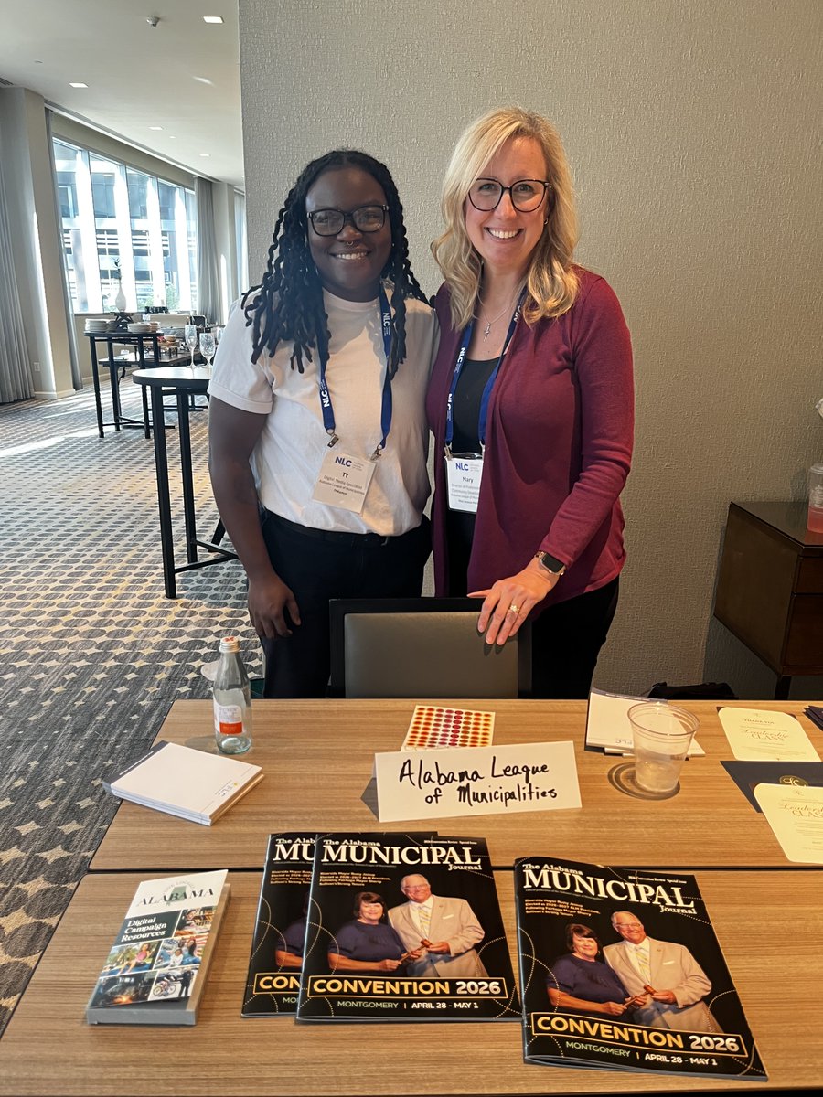 AL_League's tweet photo. Last week ALM’s Mary Pollard &amp; Ty Rayford represented Alabama at the @leagueofcities Staff Workshop in Phoenix. The workshop focused on empowering conversations &amp; networking with Leagues across the country. Thanks for helping us stay current on how to best serve our members! https://t.co/fk7BdueCdI