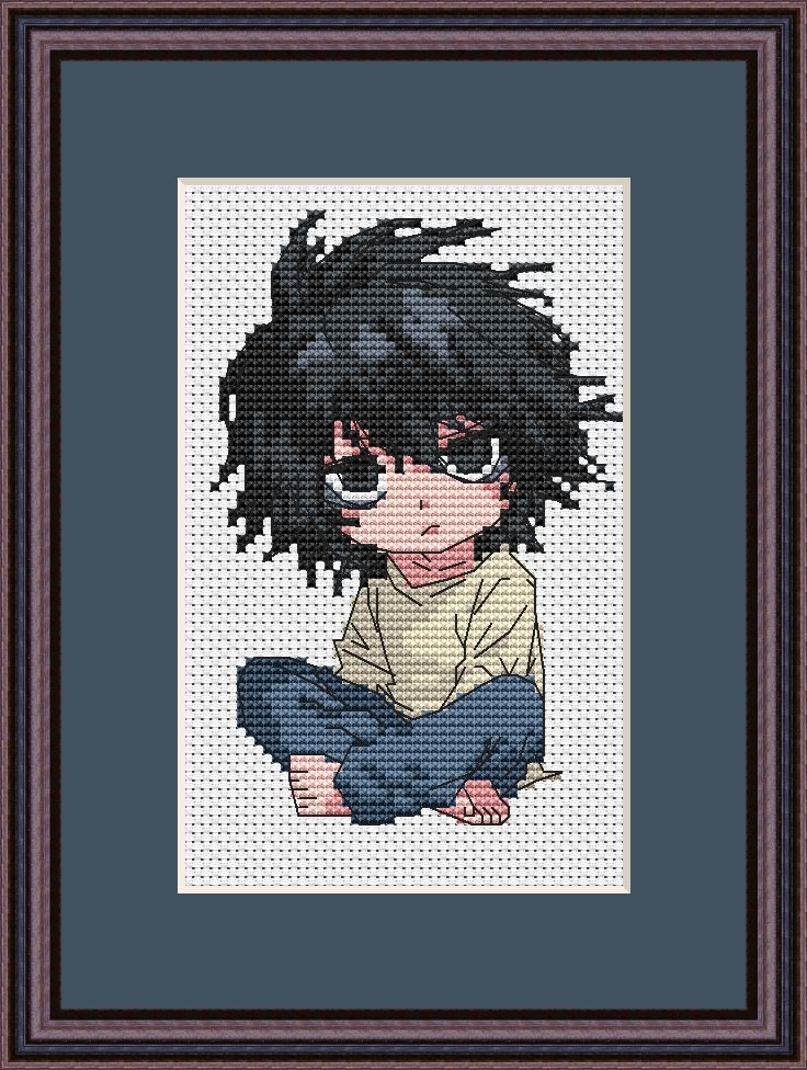 JulySovaStudio's tweet photo. 🖤 Death Note – L Cross Stitch Pattern 🖤

Bring the brilliant detective L from Death Note to life with this detailed cross stitch pattern!

#DeathNote #DeathNoteAnime #LLawliet #LLawlietFanArt #CrossStitch #CrossStitchPattern #Embroidery #EmbroideryPattern #AnimeCrossStitch https://t.co/F57YCtWmed