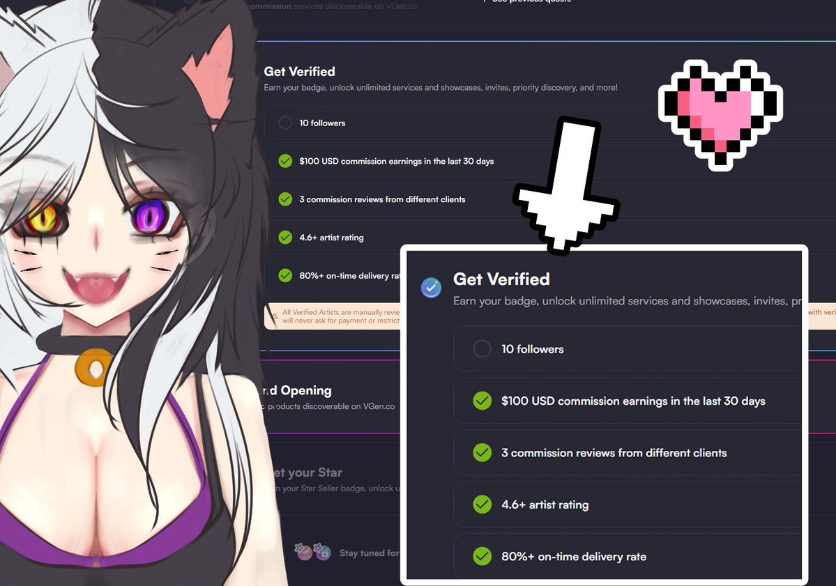 Furball_Ink's tweet photo. We are so close to becoming verified on VGen! We just need 7 more people to follow us! You can find our vgen here https://t.co/AWycOqDOm8 

We always return the favor and follow back so we can help support others too. So any help is appreciated 💜 
#vgenartists #artmoots https://t.co/7mlKqElVBu