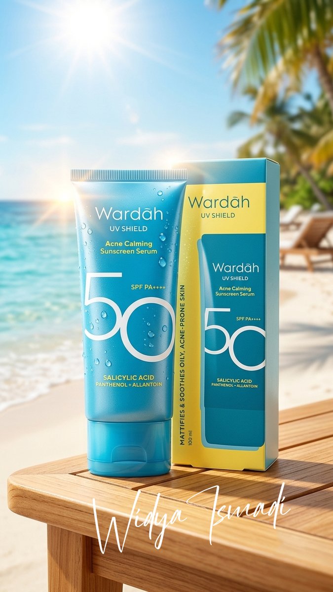 widyaismadi's tweet photo. Kalau lagi jerawatan, jangan cuma fokus pakai skincare buat ngilanginnya. Sunscreen juga wajib, lho! 

Wardah Acne Calming Sunscreen Serum formulanya cocok buat kulit berjerawat dan sensitif. Ringan, nggak bikin kulit kering, dan lebih sehat.

https://t.co/AOWGOIbrqR https://t.co/d6i2hh5AZl