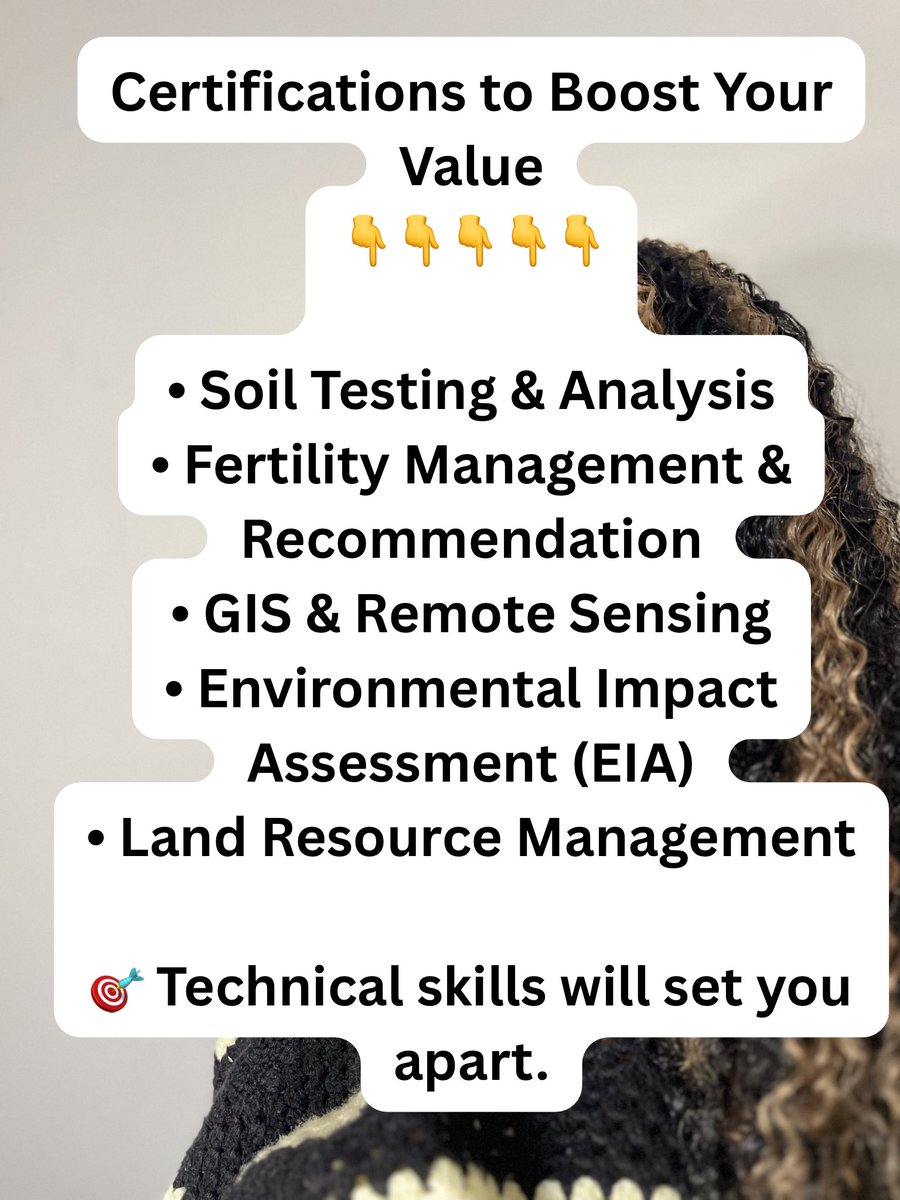 naijafemalefama's tweet photo. Soil Science is one of the most underrated courses in agriculture.

Without healthy soil, nothing grows, so your knowledge is powerful.

Don’t limit yourself. Build skills, gain experience, and position yourself where the opportunities are. https://t.co/4c6eQiX4cm